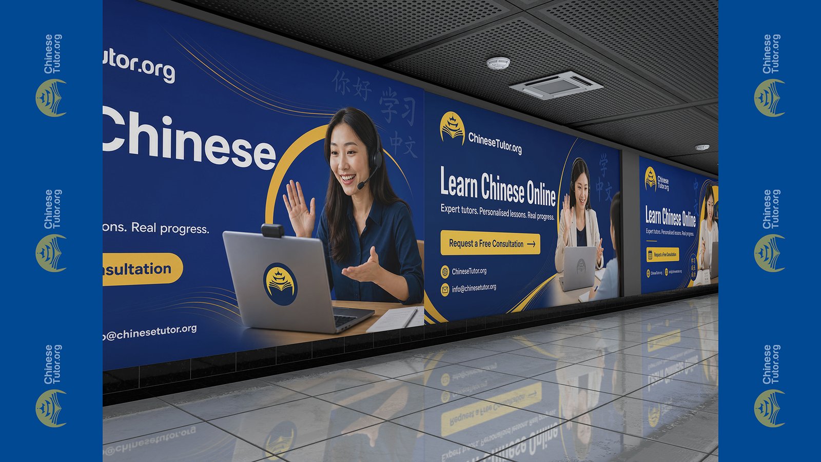 ChineseTutor.Org outdoor Mandarin learning campaign