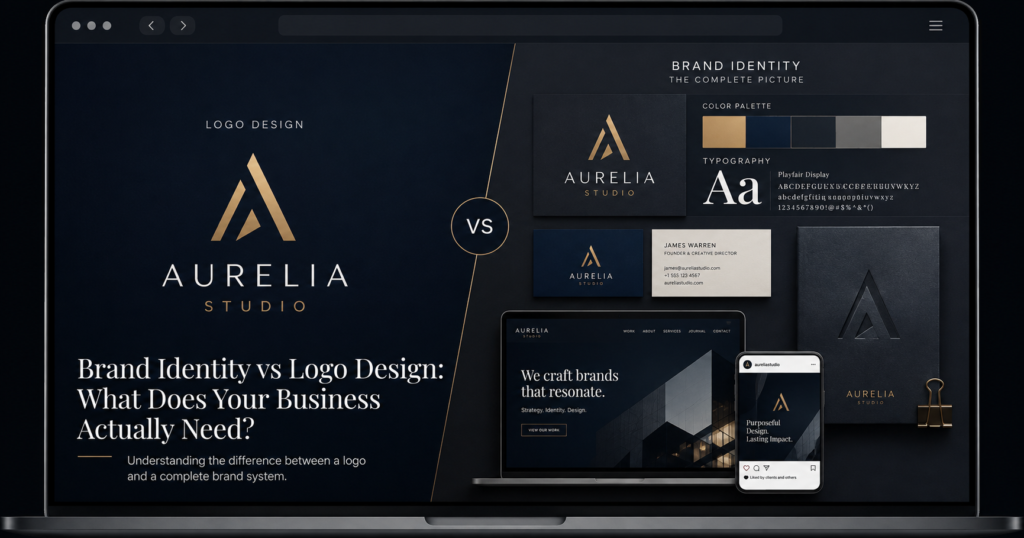 Brand Identity vs Logo Design — what a business actually needs