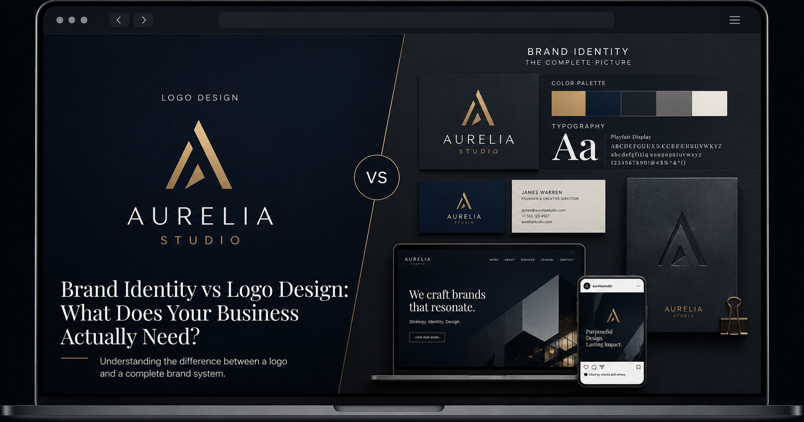 Brand Identity vs Logo Design — what a business actually needs